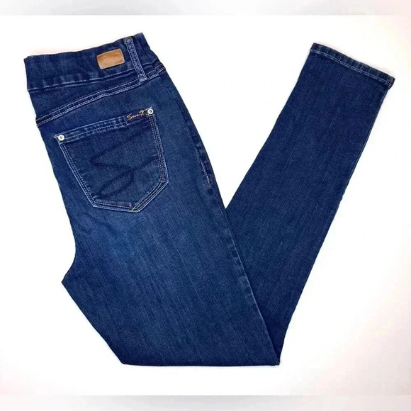Seven7 Women’s TummyLess High Rise Skinny Jeans Size- 8 - Picture 7 of 10